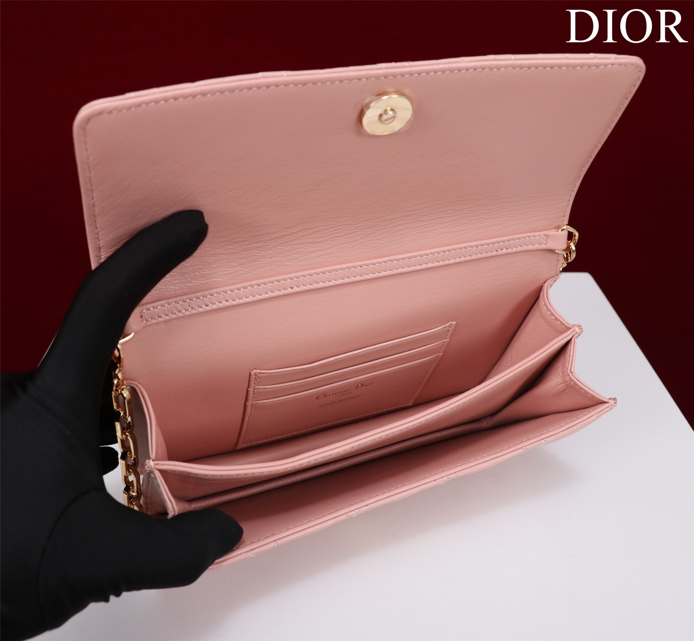 My Dior Mini Bag Pink Cannage Lambskin